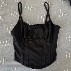 Hollister Black Crop Top